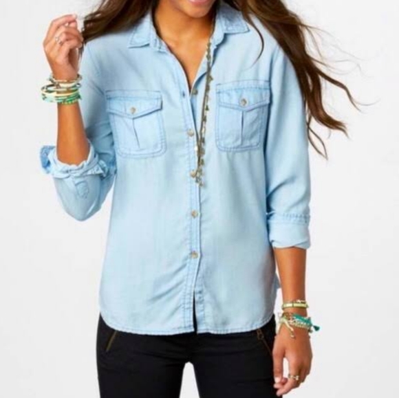 American Eagle Blue Jean Button 